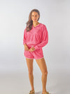 Simply Southern Classic Crop Collar Pullover Top &amp; Shorts