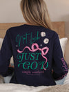 Simply Southern Just God Bow Long Sleeve T-Shirt