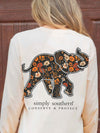 Simply Southern Elephant Tracker Floral Whisper Long Sleeve T-Shirt