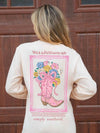 Simply Southern Walk By Faith Boot Flower Long Sleeve T-Shirt