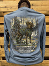 Backwoods Born &amp; Raised Timber Dog Long Sleeve T-Shirt