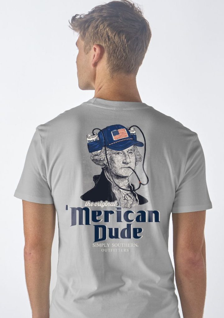 Simply Southern Merican Dude USA George Unisex T-Shirt