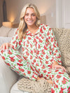 Simply Southern Holiday Patterns PJ Pants &amp; Top Set