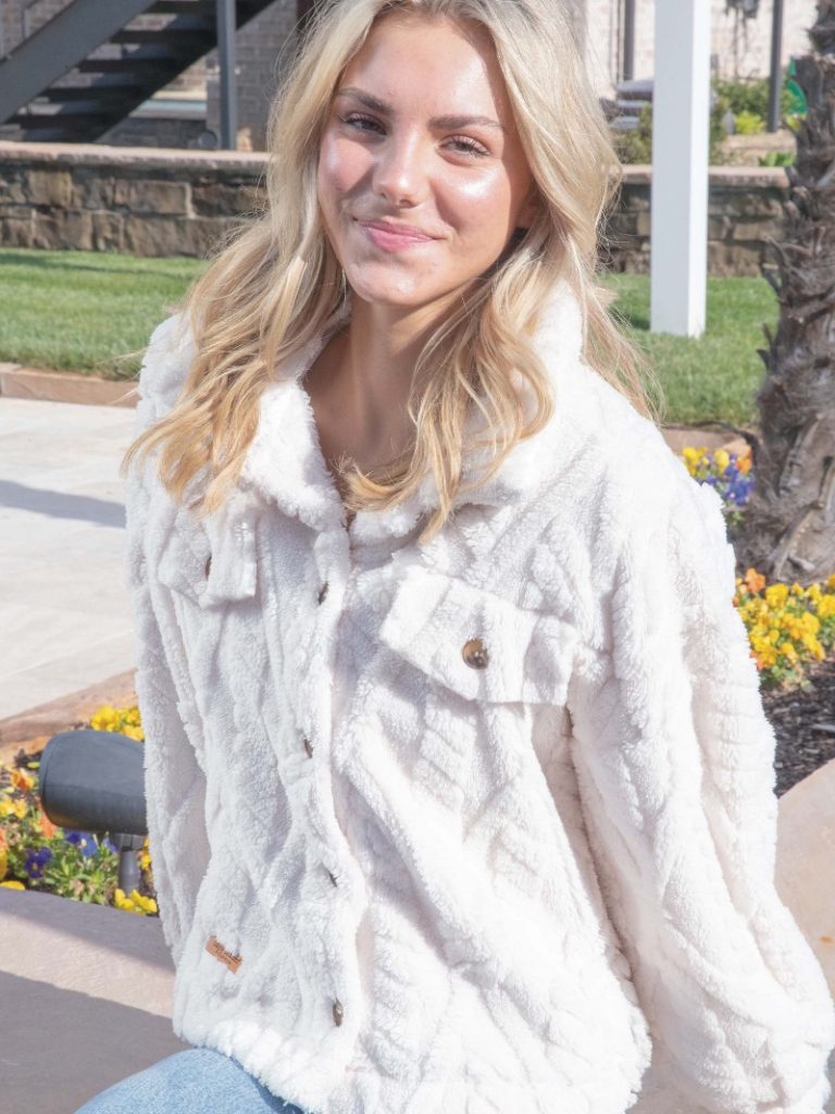 Sherpa jacket simply southern deals
