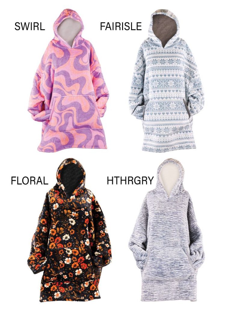 Simply Southern Patterns Ultra Soft Pullover Hoodie Poncho Wearable Blanket T-Shirt