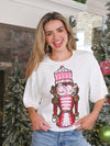 Simply Southern Preppy Sequins Nutcracker Holiday Top T-Shirt