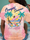 Simply Southern Cow Girl Summer Tie Dye T-Shirt