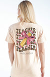 Simply Southern Leopard Teacher Bow T-Shirt