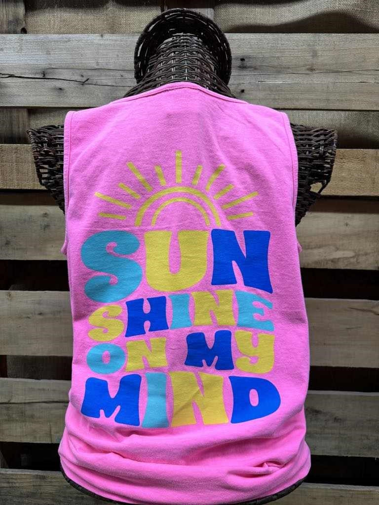 Southern Chics Sunshine On My Mind Comfort Colors Tank Top