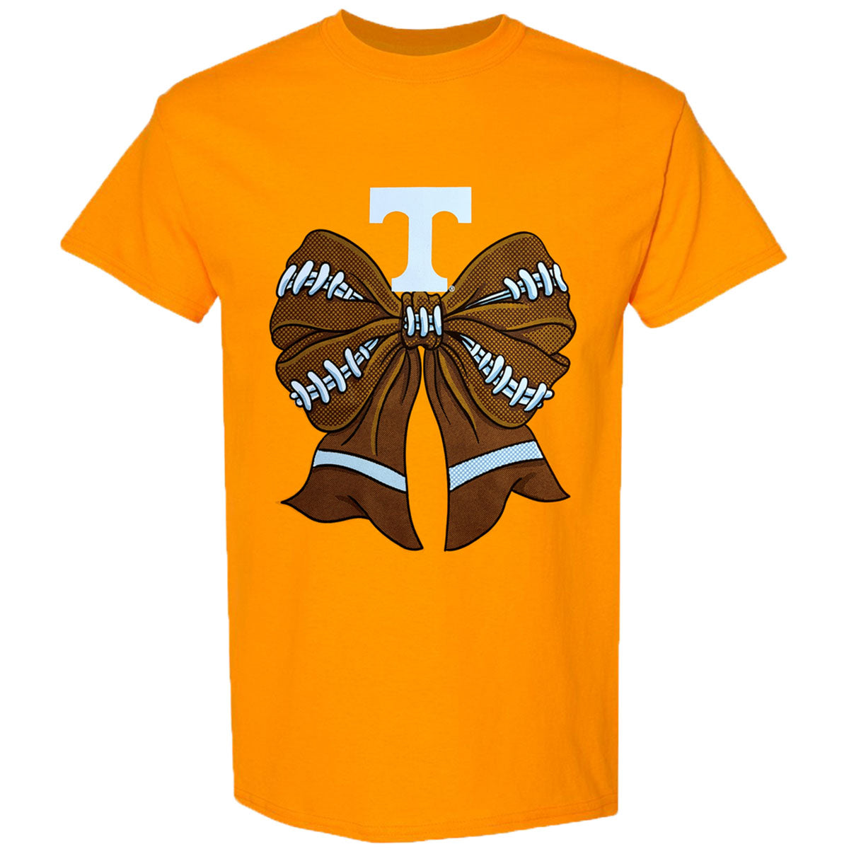 Tennessee Vols Football Bow T-Shirt