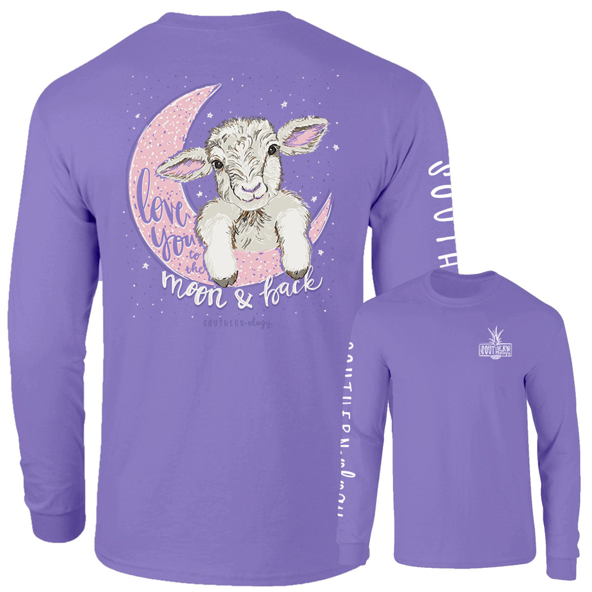 Southernology Love Ewe Sheep Comfort Colors Long Sleeve T-Shirt