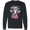 Girlie Girl Originals Udderly Freezin Cow Holiday Long Sleeves T Shirt