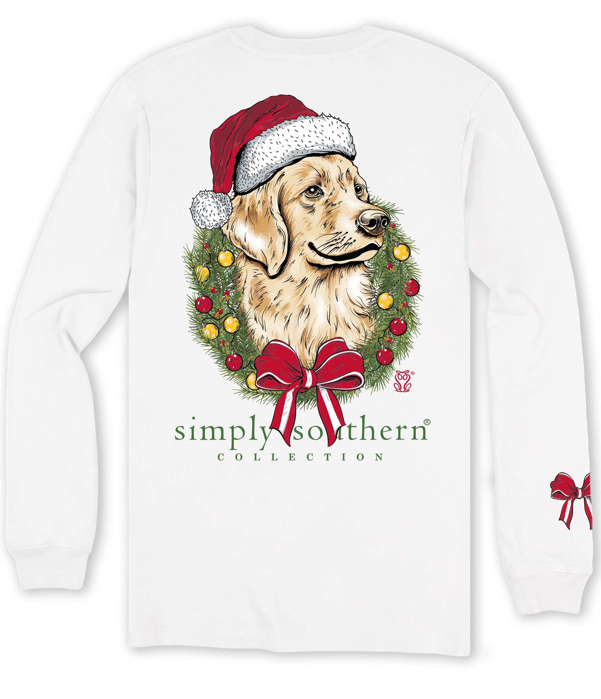 Simply Southern Merry Dog Christmas Long Sleeve T Shirt