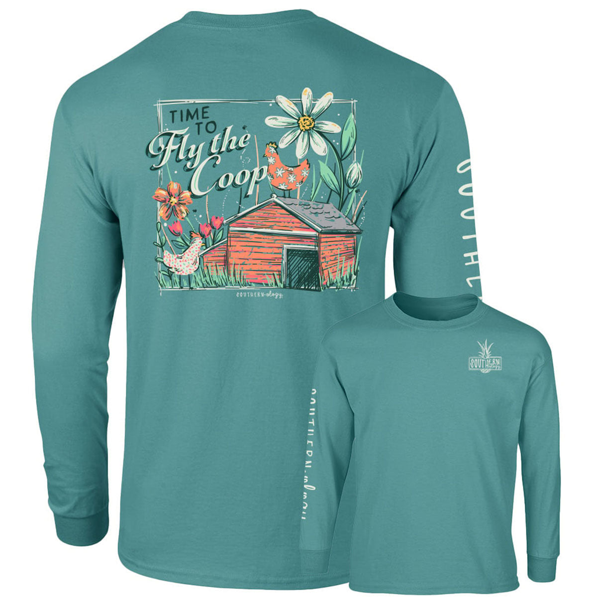 Southernology Fly the Coop Comfort Colors Long Sleeve T-Shirt