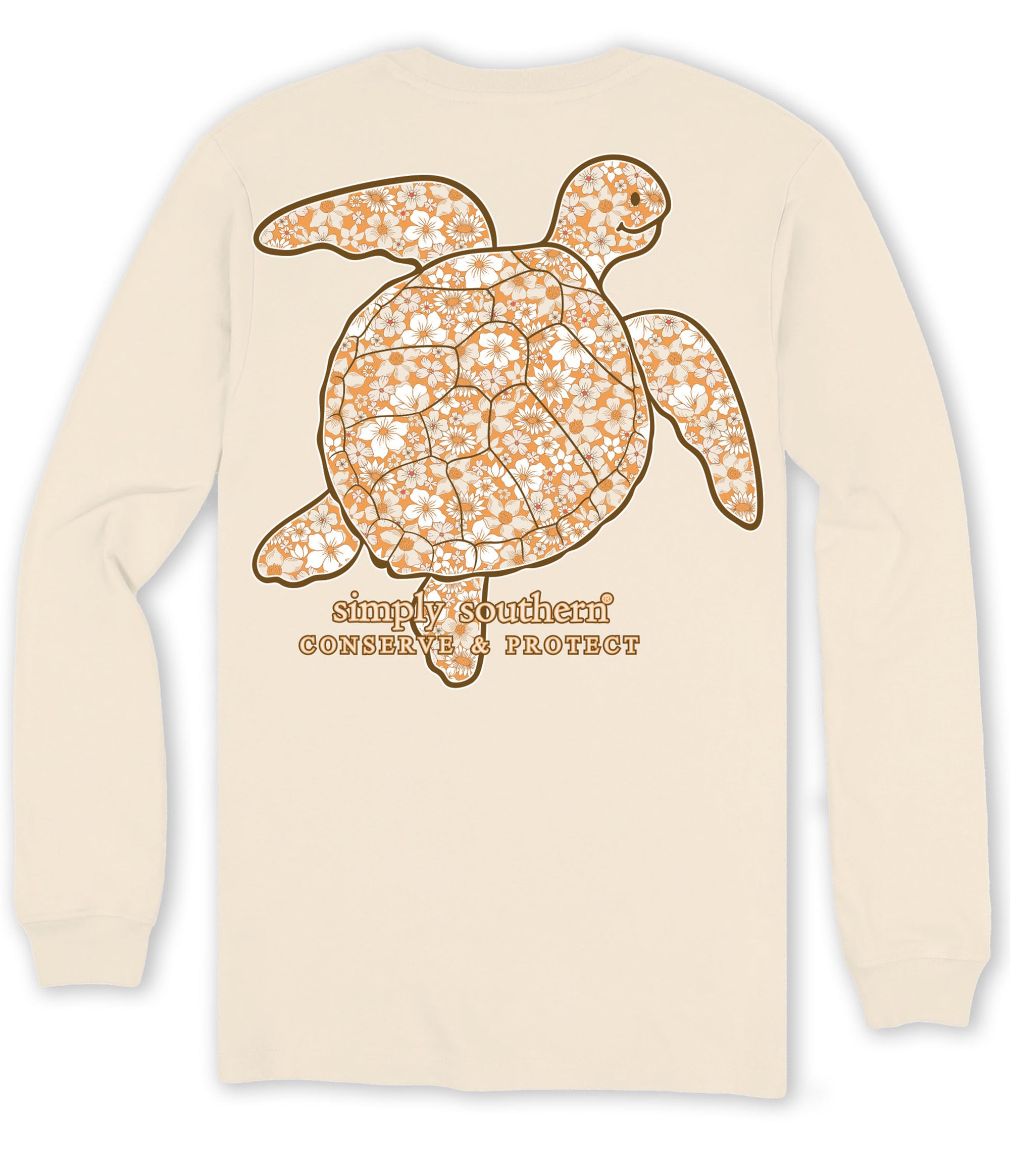 Simply Southern Turtle Tracker Wild Flower Long Sleeve T-Shirt