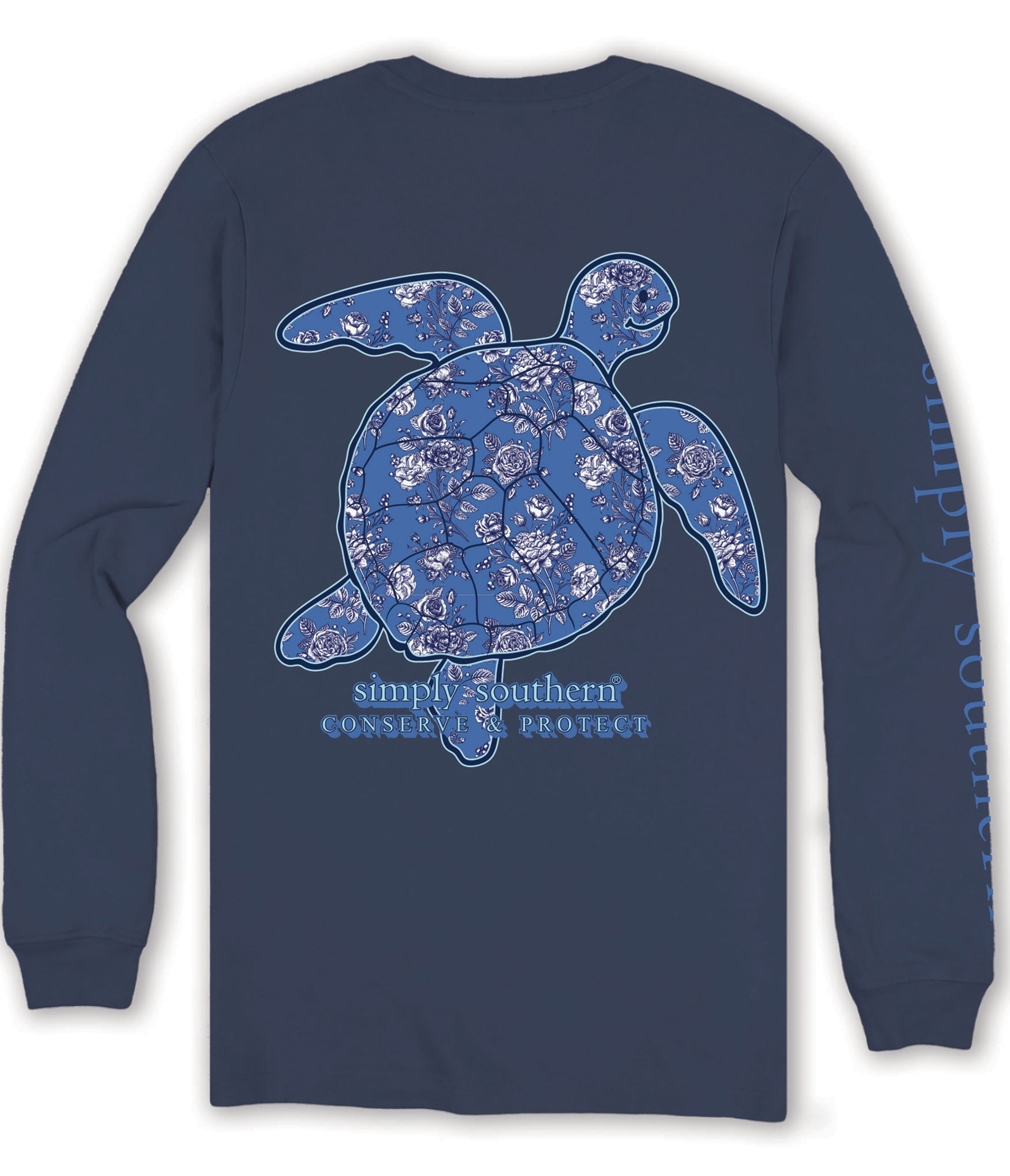 Simply Southern Turtle Tracker Rose Long Sleeve T-Shirt