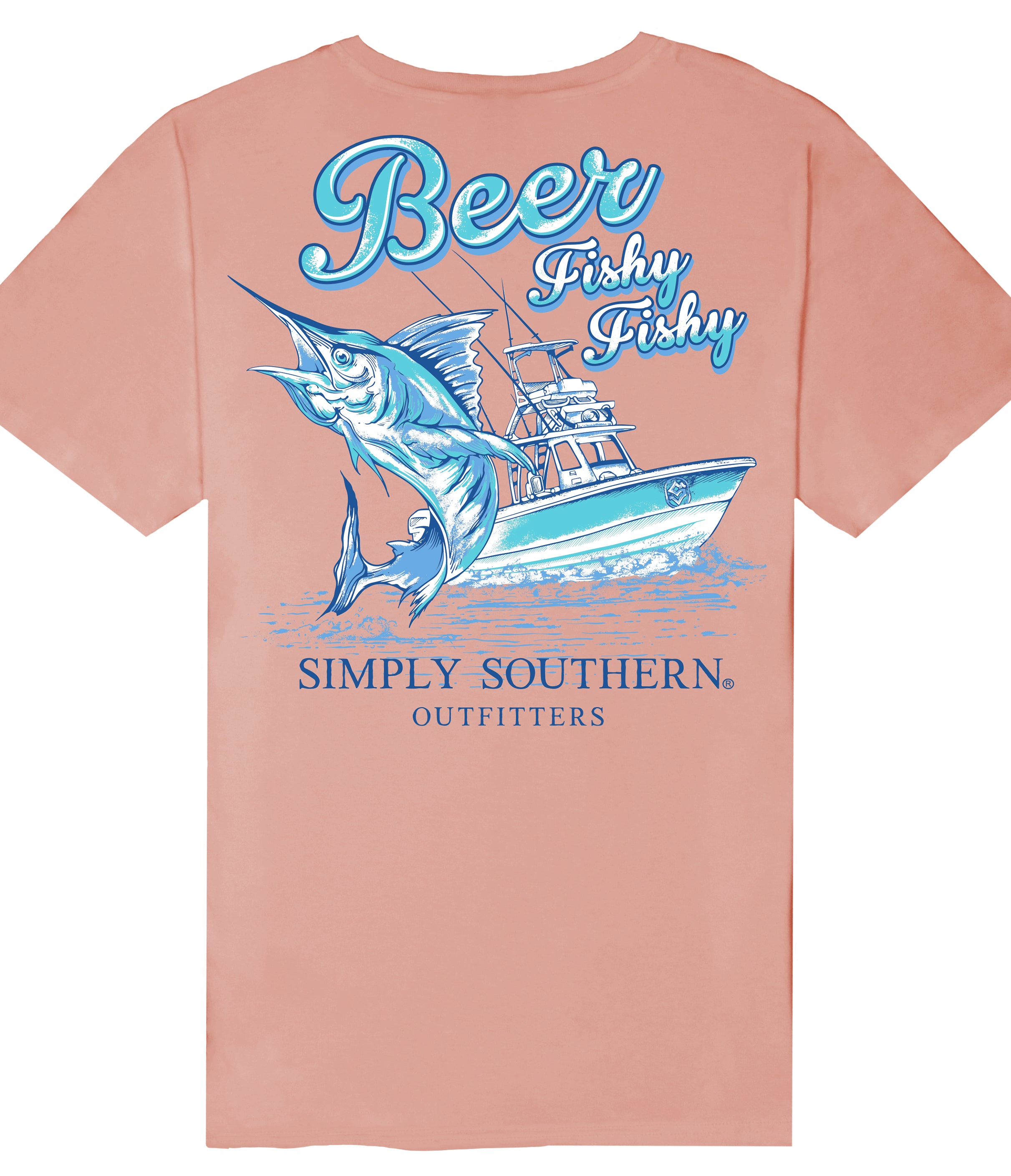 Simply Southern Fish Cooler unisex T-Shirt Small / Sea