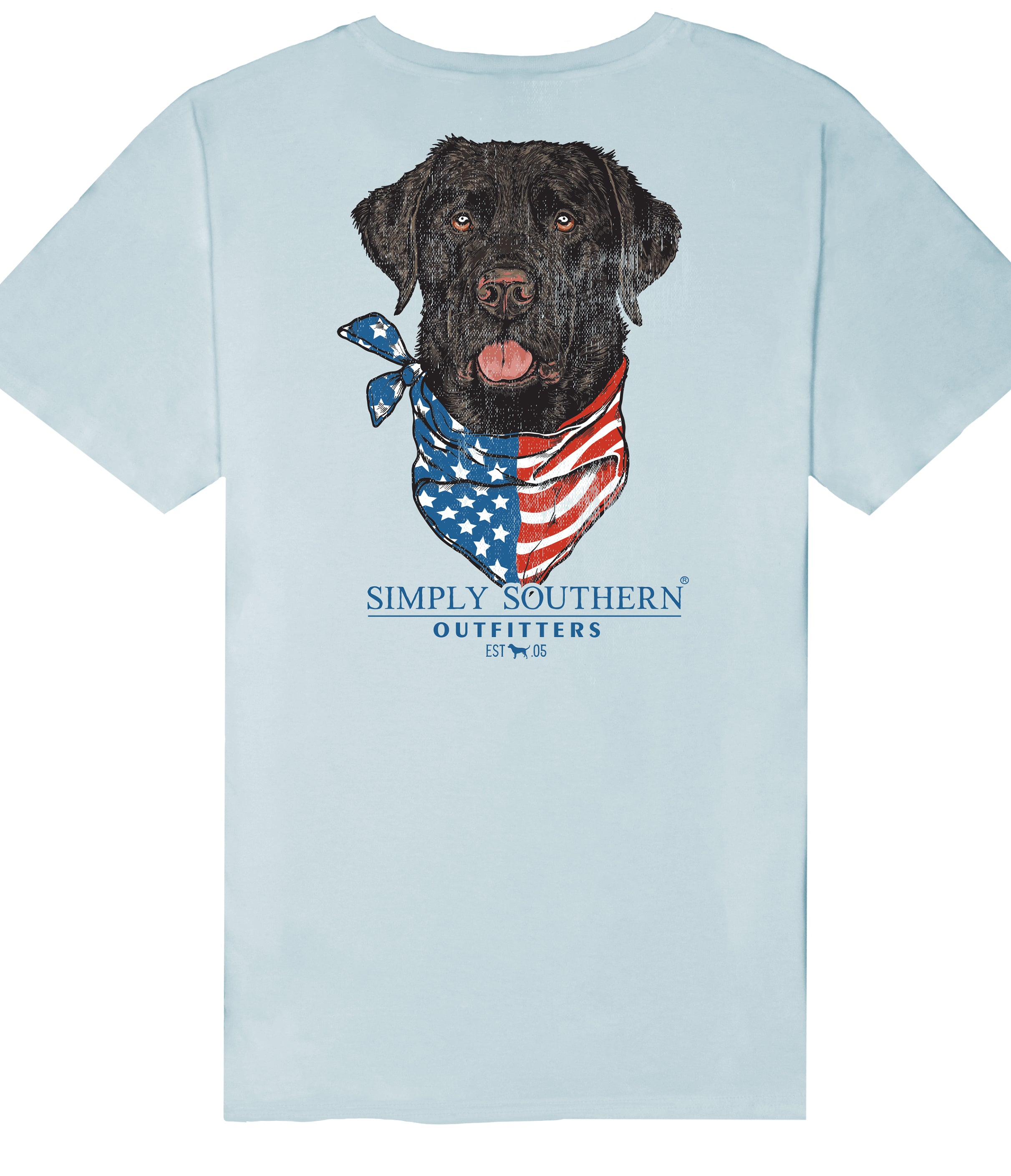Simply Southern Youth Boys Dog USA Short Sleeve Tee YM