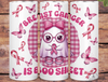 Breast Cancer is Boo Sheet October Ghost 20 oz Skinny Tumbler Cup With Straw