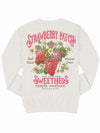 Simply Southern Strawberry Patch Long Sleeve Crew Sweatshirt