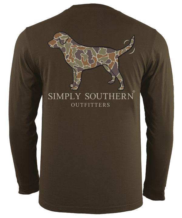 Men's North Carolina Camo Long Sleeve Shirt - State Camo