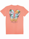 Simply Southern Sandals Beach Peach T-Shirt