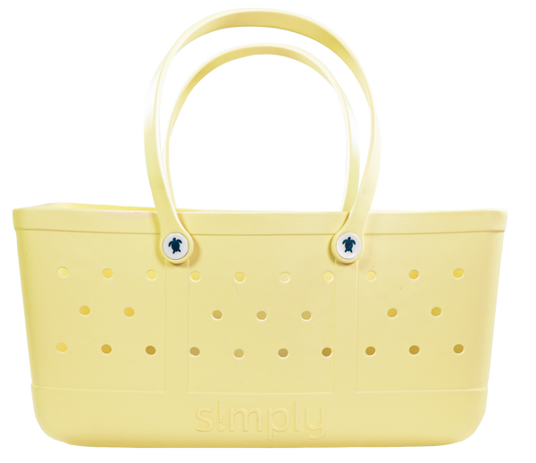 Waterproof Beach Tote - Sunshine Yellow - Lightweight & Washable - Tupelo Goods