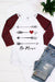 Buffalo Plaid Be Mine Arrows Raglan Long Sleeve T-Shirt