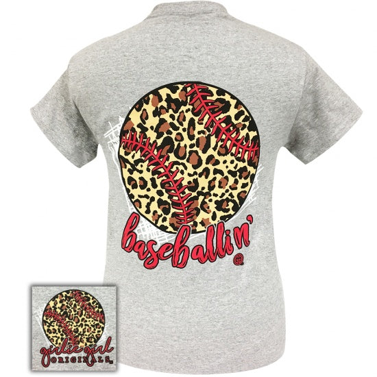 Girlie Girl Originals Preppy Leopard Baseballin’ T-Shirt