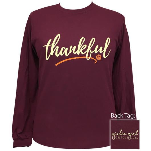 Girlie Girl Originals Thankful Fall Long Sleeves T Shirt