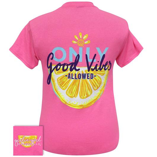 Girlie Girl Originals Preppy Only Good Vibes Allowed T Shirt