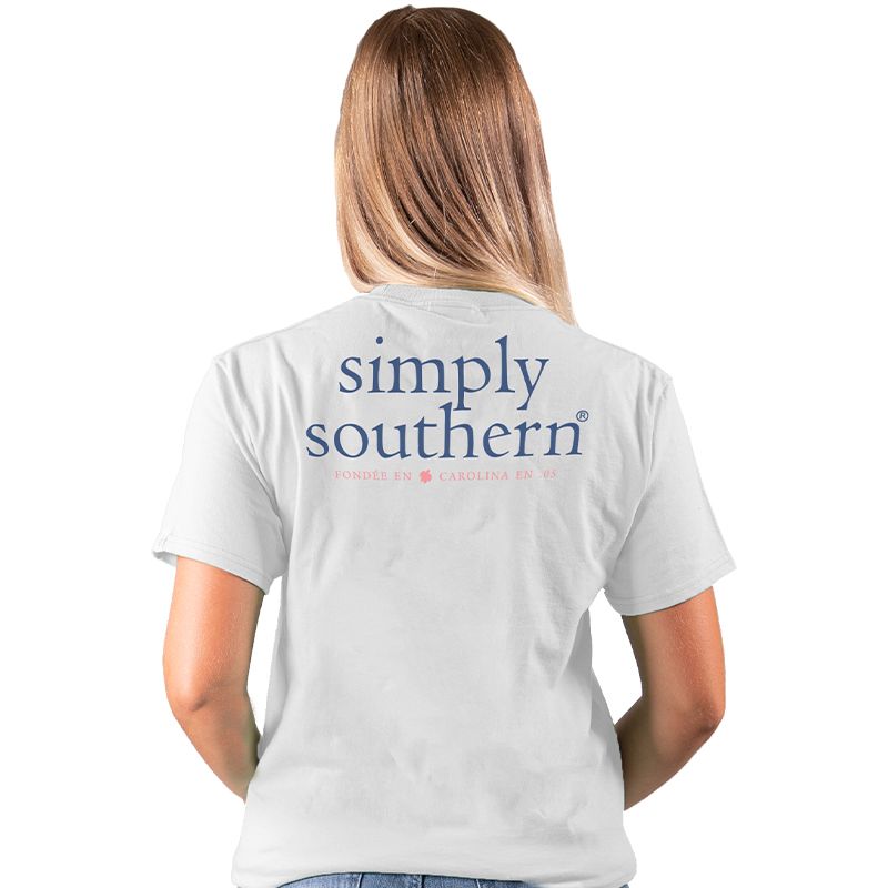 Sale Simply Southern Preppy Classic Logo Pattern T-Shirt