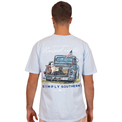 Southern Limits USA Born & Raised Tractor Barn Unisex T-Shirt -  SimplyCuteTees