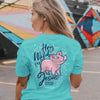 Cherished Girl Hog Wild for Jesus Pig Girlie Christian Bright T Shirt