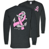 Southern Couture Hope Anchors Breast Cancer Pink Ribbon Awareness Long Sleeve T Shirt