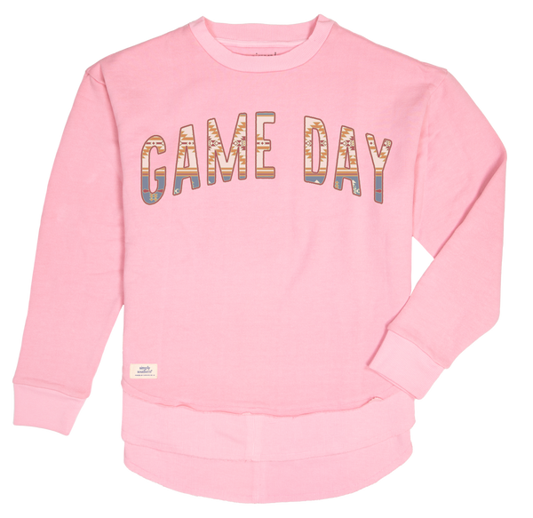 SALE Simply Southern Game Day Vibes Football Long Sleeve T-Shirt