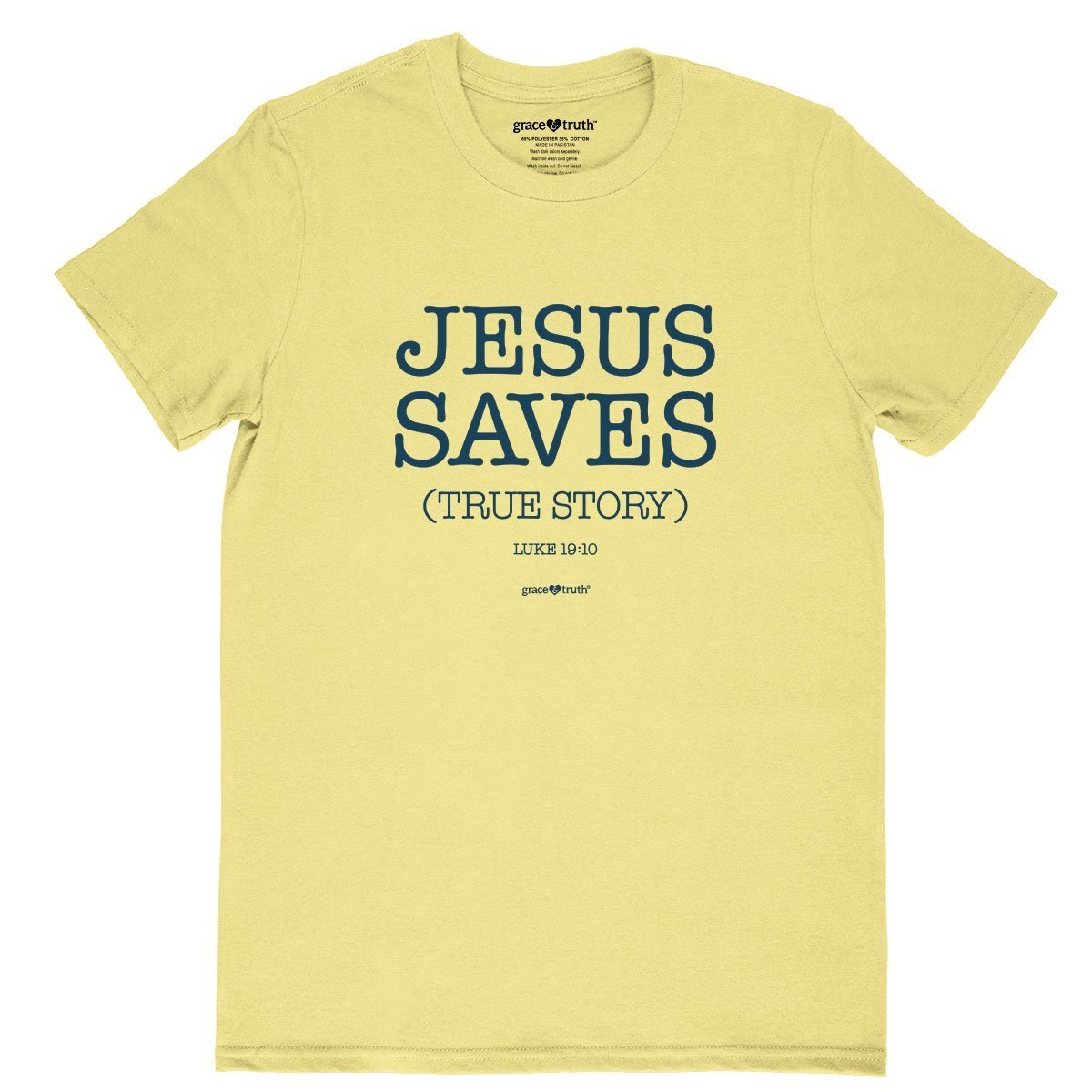 Cherished Girl Grace & Truth Jesus Saves True Story Girlie Christian Bright T Shirt