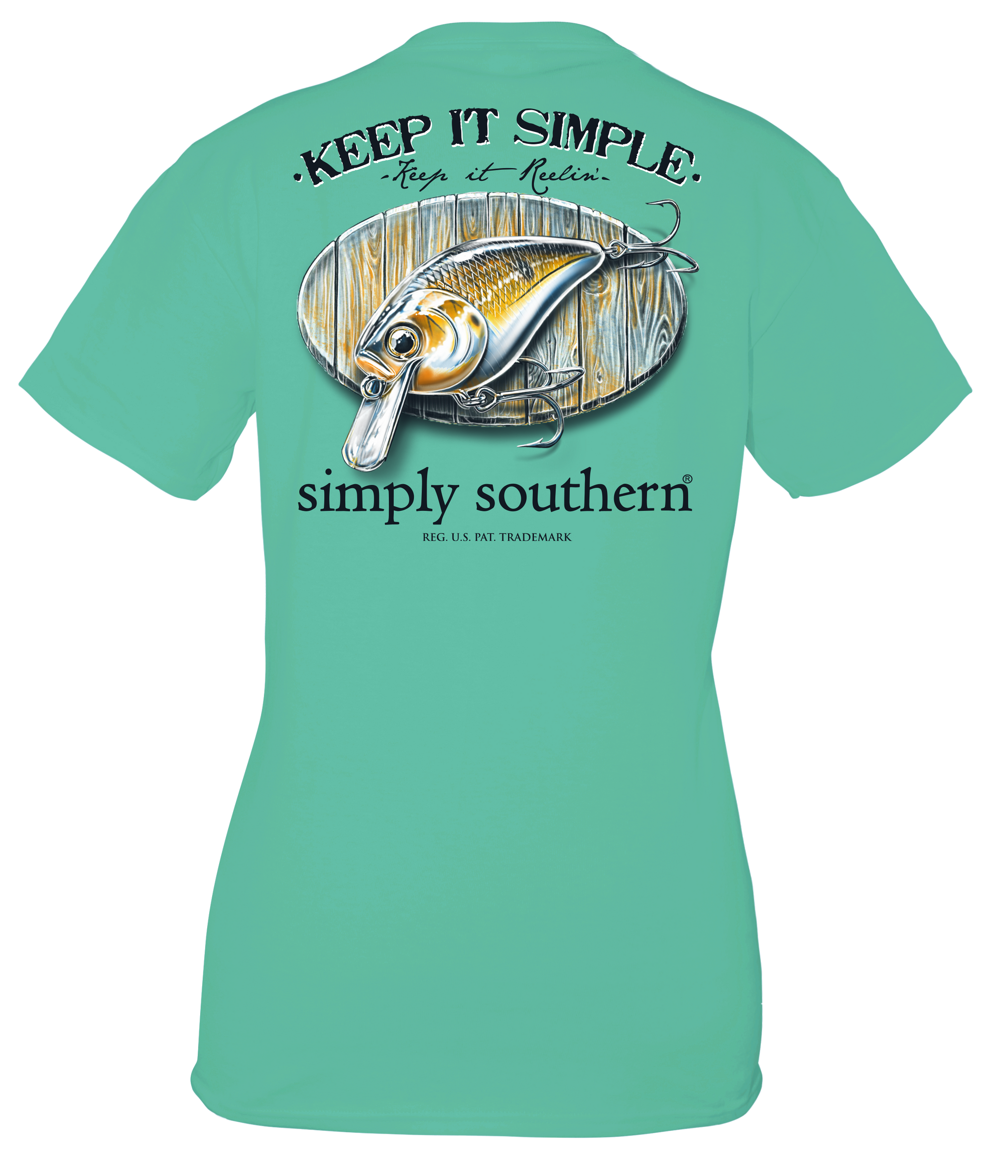 SALE  Simply Southern Keep It Reelin Fishing Lure Unisex T-Shirt