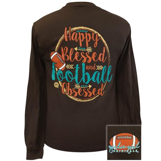 Girlie Girl Originals Football Obsessed Fall Long Sleeve T-Shirt