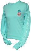 Southern Attitude Preppy Rough Pineapple Long Sleeve T-Shirt