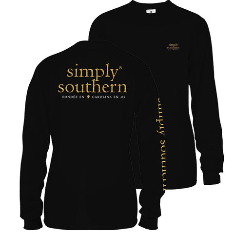 Sale Simply Southern Preppy Classic Logo Pattern T-Shirt