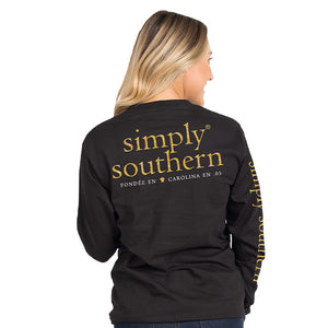 Sale Simply Southern Preppy Classic Logo Pattern T-Shirt