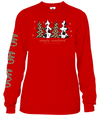 SALE Simply Southern Santa Leopard Cow Print Holiday Long Sleeve T-Shirt