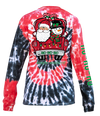 SALE Simply Southern Santa Truck Holiday Tie Dye Long Sleeve T-Shirt