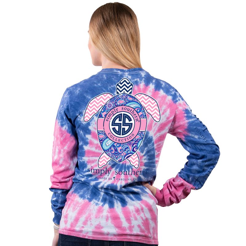 Simply Southern Mightier Than The Sea Tie Dye Long Sleeve T-Shirt