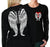 Country Life Outfitters Wings Guns Vintage Black Long Sleeve Bright T Shirt - SimplyCuteTees