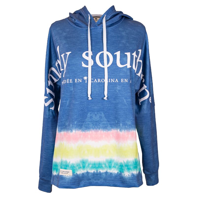 Sale Simply Southern Sandy Pullover Soft Coastal Beach Hoodie Small / Multi-Color