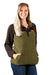 Simply Southern Pullover Quilted Fleece Sherpa Army Long Sleeve Sweatshirt Jacket Sweater