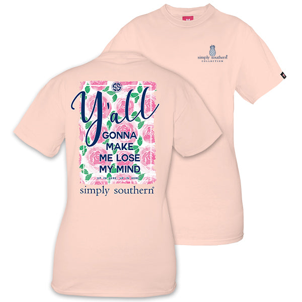 SALE Simply Southern Preppy Make Me Lose My Mind Flowers T-Shirt