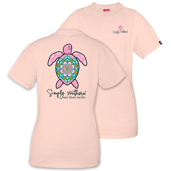 SALE Simply Southern Preppy Boho Rose Save The Turtles Collection T-Shirt